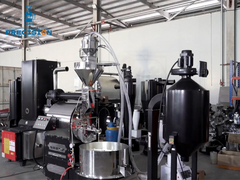 مصنع قهوة محترف يزن 15 كجم، مجهز بمحمول أوتوماتيكي بالكامل، ومزيل الدخان ومحرك القهوة