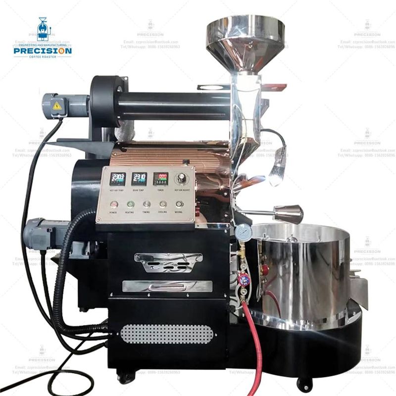 صانع القهوة الحديدي الصب 10kg 12kg 15kg طبل الفولاذ المقاوم للصدأ الكبير